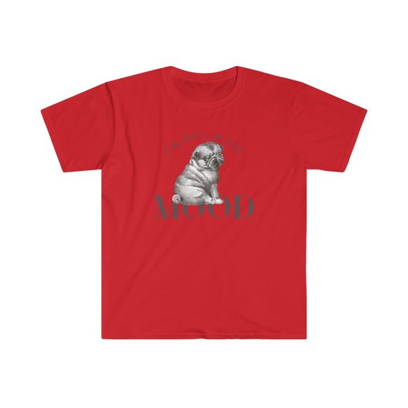 "I'm Not In The Mood" Pug Lover T Shirt - Picture 7 of 11